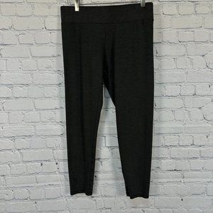 LOFT Outlet Women's Mid-Rise Elasticized Waist Legging,‎ Size Medium, Dark Gray